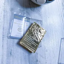 23K Gold Plated CHARIZARD Trading Card 1999 Burger King Pokemon Ball - Image 7