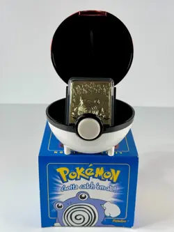 Pokemon Burger King 23K Gold Plated Poliwhirl Card + Box - Image 8