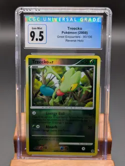 2008 Pokemon Great Encounters Treecko Reverse Holo #90 CGC Gem Mint 9.5/10 - Image 3