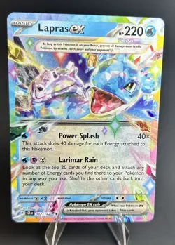 Lapras EX 032/142 Stellar Crown DOUBLE RARE POKEMON TCG [NM] - Image 2