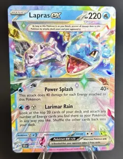 Lapras EX 032/142 Stellar Crown DOUBLE RARE POKEMON TCG [NM] - Image 6