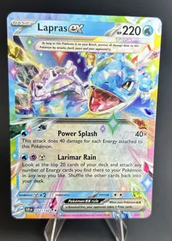 Lapras EX 032/142 Stellar Crown DOUBLE RARE POKEMON TCG [NM] - Image 7