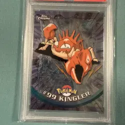 2000 Topps Chrome Pokemon T.V. Kingler #99 Pokemon T.V. PSA 10 GEM - Image 3