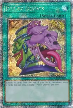 Yugioh! LP Pot of Desires - RA01-EN056 - Quarter Century Secret Rare - 1st Editi - Image 2