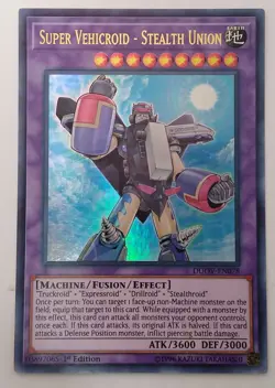 Yugioh Super Vehicroid - Stealth Union DUOV-EN078 Ultra Rare 1st Edition NM - Image 1