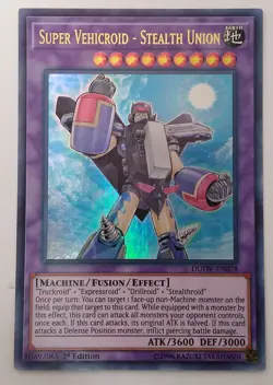 Yugioh Super Vehicroid - Stealth Union DUOV-EN078 Ultra Rare 1st Edition NM - Image 2