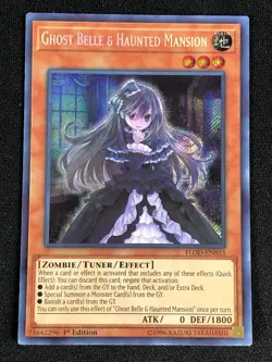 YUGIOH GHOST BELLE & HAUNTED MANSION FLOD-EN033 1ST SECRET (LP) - Image 2