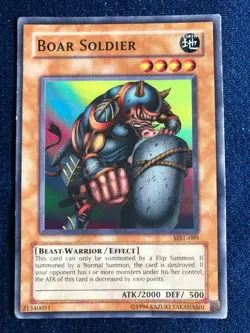2002 YUGIOH! MAGIC RULER #MRL-089 BOAR SOLDIER UNLIMITED COMMON - Image 1