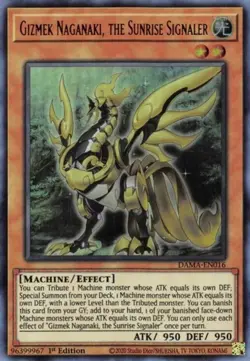 Yugioh! Gizmek Naganaki, the Sunrise Signaler - DAMA-EN016 - Ultra Rare - 1st Ed - Image 1
