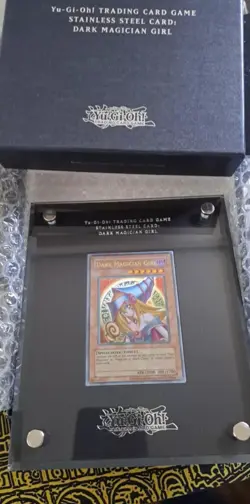 Sale KONAMI Yu-Gi-Oh Dark Magician Girl Stainless Steel Card English SDCC 24 - Image 3