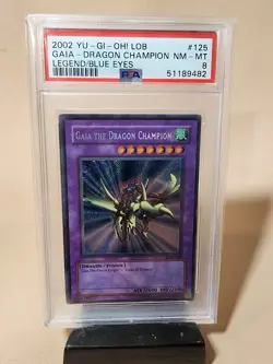 PSA 8 Gaia the Dragon Champion LOB-125 The Legend of Blue Eyes White Dragon - Image 1