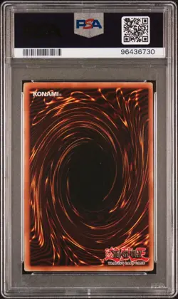 2002 YuGiOh! Dark Hole Super Rare Holo LOB-052 Legend BlueEyes WhiteDragon PSA 8 - Image 4