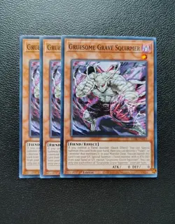 Yu-Gi-Oh -  Gruesome Grave Squirmer  3X - Full Playset - Image 1