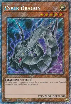 Yugioh! Cyber Dragon - RA03-EN155 - Platinum Secret Rare - 1st Edition Near Mint - Image 1