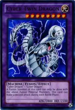 Yugioh! LP Cyber Twin Dragon - SDCR-EN037 - Ultra Rare - Unlimited Edition Light - Image 2