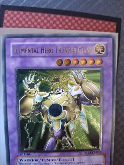 Elemental Hero Thunder Giant - TLM-EN036 - Ultimate Rare - 1st Edition LP - Image 2