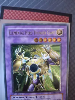Elemental Hero Thunder Giant - TLM-EN036 - Ultimate Rare - 1st Edition LP - Image 3