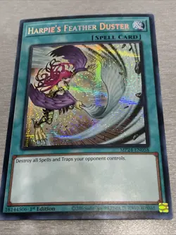 Yu-Gi-Oh! TCG Harpie’s Feather Duster MP24-EN058 Prismatic Secret Rare NM/M - Image 2