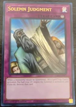 Yugioh! Solemn Judgment RA02-EN075 ULTRA Rare Rarity Collection 2 II - Image 1