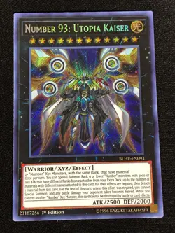 Yugioh Number 93: Utopia Kaiser BLHR-EN093 1ST SECRET (NM) - Image 1