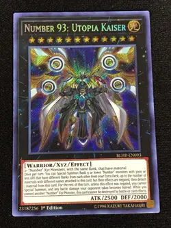 Yugioh Number 93: Utopia Kaiser BLHR-EN093 1ST SECRET (NM) - Image 2