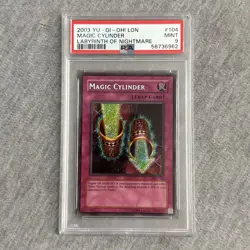 2003 Yu-Gi-Oh! Magic Cylinder Secret Rare LON-104 PSA 9 - Image 1