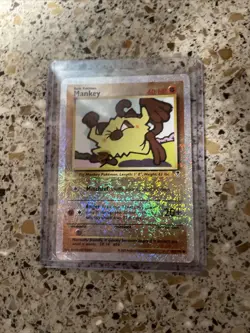 PokÃ©mon TCG Mankey Legendary Collection Reverse Holo Foil 81/110 Common Card - Image 1