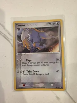 NM! Tauros 5/17 Holo Rare Promo Pop Series 2 Promotional Set Pokemon Card 2005 - Image 1