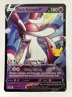 Dark Sylveon V SWSH134 Holographic Black Star Promo Pokemon TCG NM - Image 1
