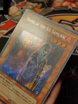 Yugioh Hand of the Six Samurai TDGS-EN085 Secret Rare 1st Edition Damaged/HP - Image 10