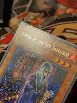 Yugioh Hand of the Six Samurai TDGS-EN085 Secret Rare 1st Edition Damaged/HP - Image 13