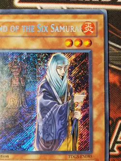 Yugioh Hand of the Six Samurai TDGS-EN085 Secret Rare 1st Edition Damaged/HP - Image 3