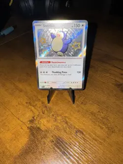Pokemon Snorlax 202/091 Scarlet & Violet Paldean Fates Baby Shiny Rare Card - Image 1