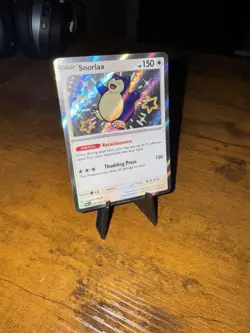 Pokemon Snorlax 202/091 Scarlet & Violet Paldean Fates Baby Shiny Rare Card - Image 2