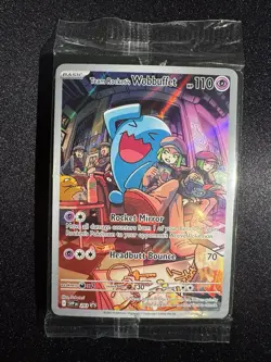 Team Rocket's Wobbuffet 203 - Scarlet & Violet Promo Card (Sealed) - Image 1