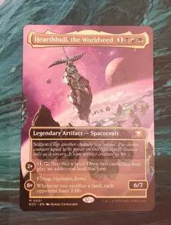 *In Hand* Hearthhull, the Worldseed Borderless MTG Commander Edge of Eternities - Image 1