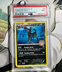 2012 Pokemon B & W Dex CRSHTCH Spring R/C #60 Umbreon Holo PSA 9 Mint - Image 1