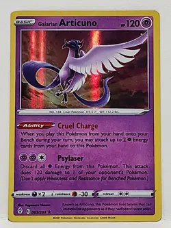 Galarian Articuno 063/203 Holo 2021 Evolving Skies Pokemon - Image 1