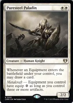 MTG Puresteel Paladin (51) | NM | Commander Masters (CMM) - Image 1