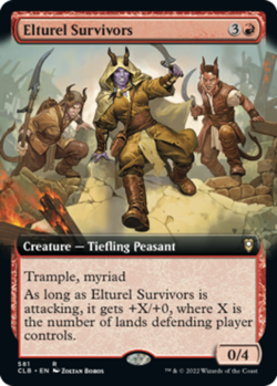 MTG Elturel Survivors - Foil - Extended Art, Commander Legends: Battle for Baldu - Image 2