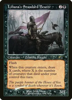 MTG Liliana's Standard Bearer - Foil - Retro Frame, Secret Lair Drop Series, Nea - Image 1