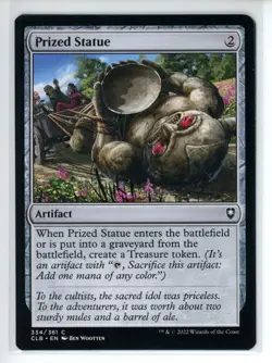 PRIZED STATUE Battle for Baldur's Gate #334 CLB(NM+)(MTG) - Image 1