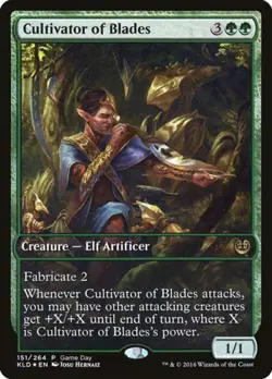 MTG - Cultivator of Blades - - Light Play - Foil - Image 2