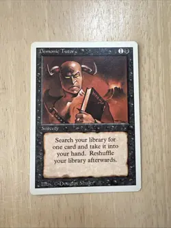 Demonic Tutor Revised Edition Regular Magic The Gathering - Image 1