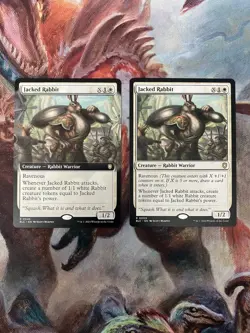 Jacked Rabbit (Extended Art) X 1 And Standard Art X 1 Commander: Bloomburrow MTG - Image 1