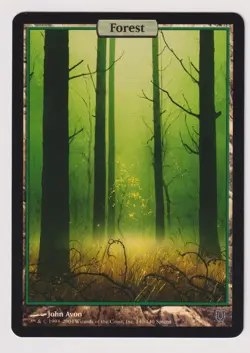 MTG - Unhinged Forest -  Full Art Foil NM/LP - Image 1