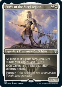 1x - Prava of the Steel Legion - ETCHED FOIL - Commander Legends - UC NM MTG - Image 2