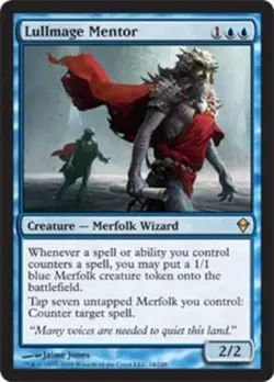 1x Lullmage Mentor Light Play, English Zendikar MTG Magic - Image 1