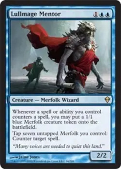1x Lullmage Mentor Light Play, English Zendikar MTG Magic - Image 2