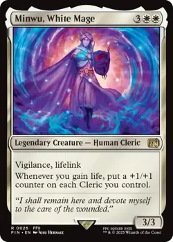 NM Minwu, White Mage, MTG, Final Fantasy, Magic the Gathering, 26 - Image 2